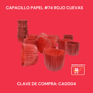 CAPACILLO PAPEL #74 ROJO CUEVAS