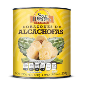 ALCACHOFAS CORAZONES LATA SAN MIGUEL DE 400 GR.