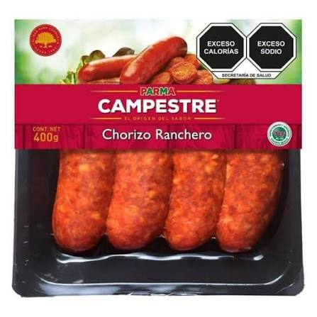 CHORIZO DE CERDO RANCHERO CAMPESTRE 400 G