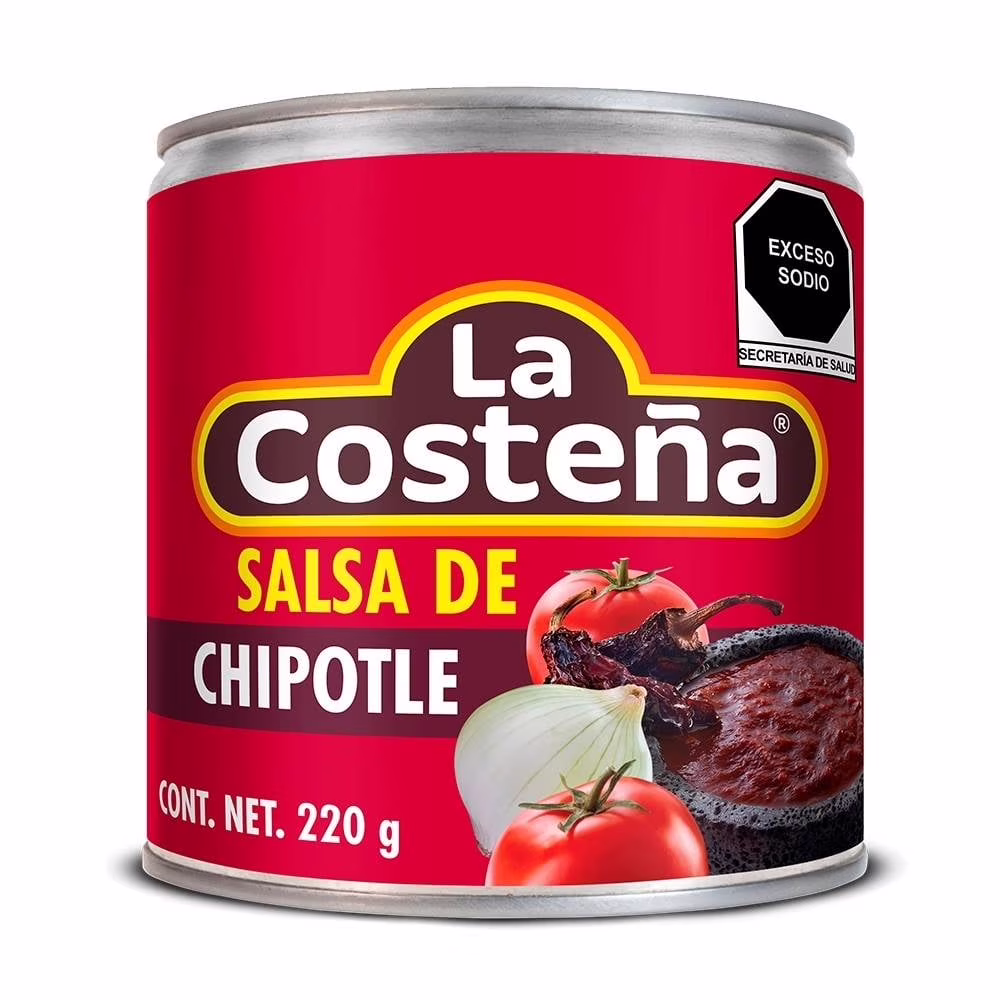 LATA DE SALSA DE CHIPOTLE LA COSTEÑA DE 220 GR